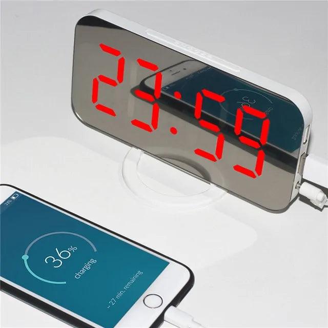 LED Mirror Clock - Your Gift Ideas