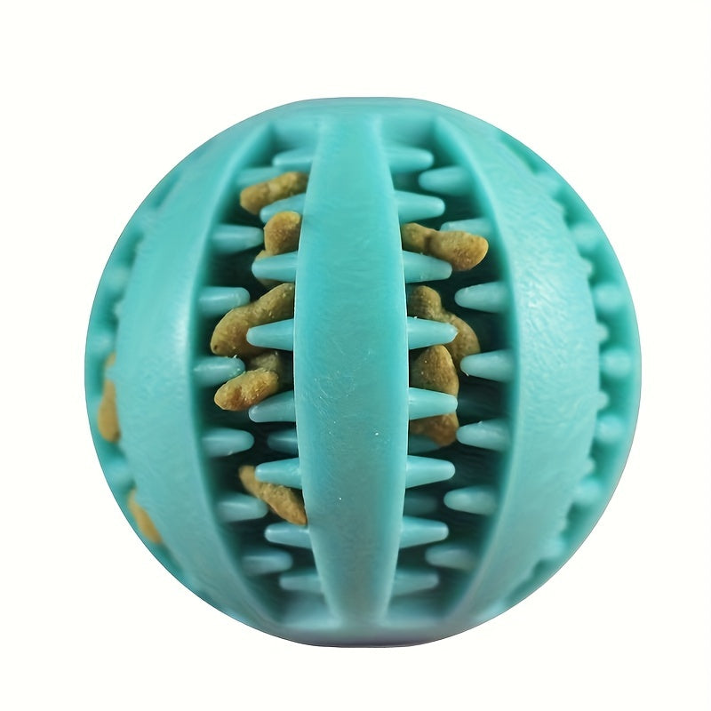 [Interactive Toy] Interactive Dog Ball Toy | 1pc | Durable Plastic | Treat Dispenser, Chew & Tooth Cleaning | Fun and Healthy Play for Puppies and Dogs | All Breeds | Cartoon Design | Functional Pet Accessory