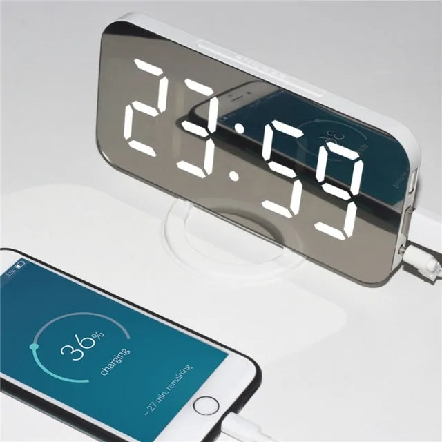 LED Mirror Clock