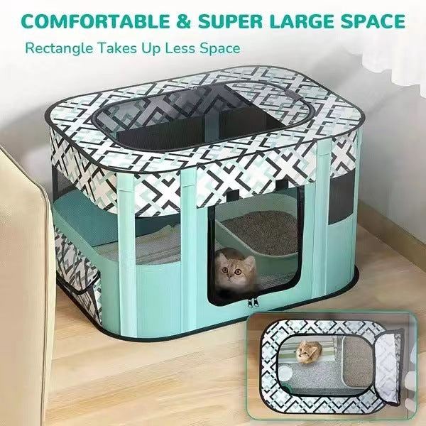 Folding square car doghouse Cat multi-purpose delivery room cat dog litter