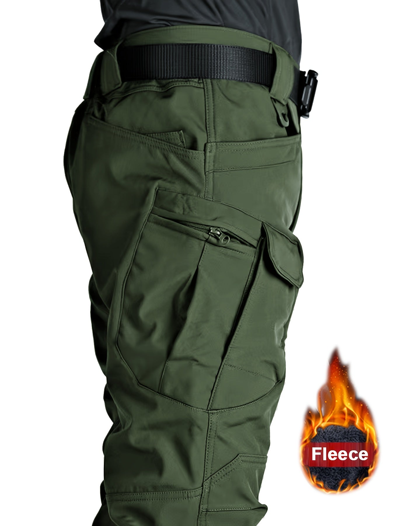 Warm & Cozy Thermal Cargo Overalls - Stretchy, Multi-Pocket Design for Men - Perfect for Winter Outdoor Adventures, Hiking, Camping, and More