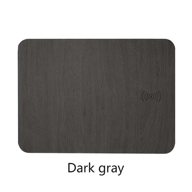 Leather Wood Wireless Charging Mouse Pad - Your Gift Ideas